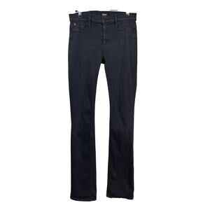 Hudson Elle Baby Bootcut Jeans Womens 26 Black Mid Rise Stretch 34" Inseam